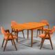 Chaises de salle à manger vintage danoises Compass par Kai Kristiansen, années 1960, lot de 4