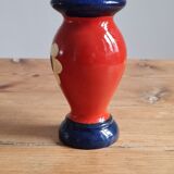 Bougeoir en bois peint à la main 1950
