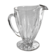 Glass pitcher on base