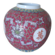 Vase chinois décor multicolore en porcelaine de chine