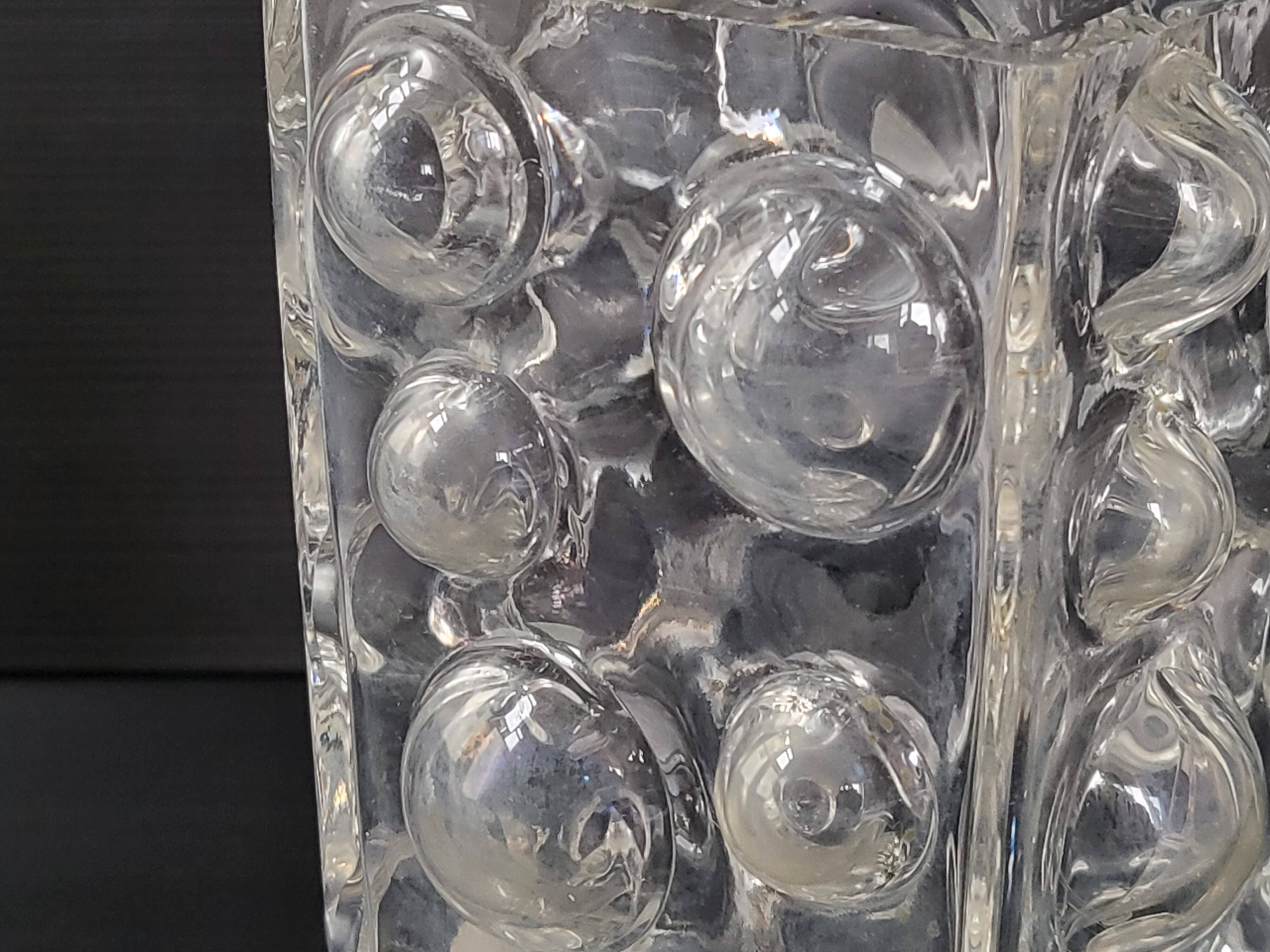 Vintage 1970 glass vase