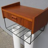 Scandinavian teak wall shelf