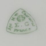 Dessert service from the EG France earthenware factory Art Deco period 20s/30s in porcelain