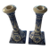 2 candlesticks in the style of the fiancé of Delft, Holland, 1988