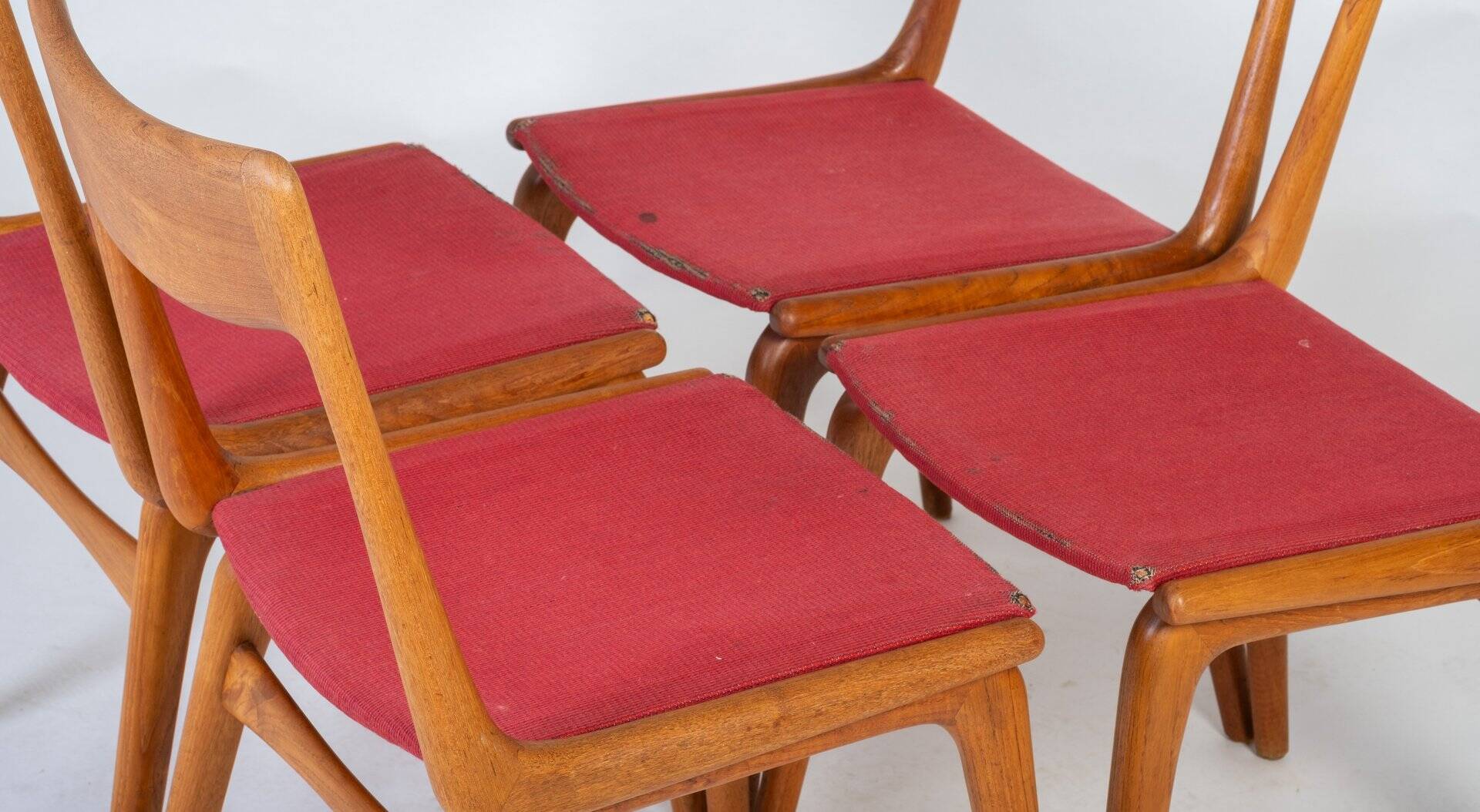 Boomerang Dining Chairs by Alfred & Erik Christensen for Slagelse Møbelværk, 1960s, Set of 4