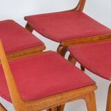 Boomerang Dining Chairs by Alfred & Erik Christensen for Slagelse Møbelværk, 1960s, Set of 4