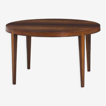 Haslev Møbelsnedkeri round rosewood coffee table by Severin Hansen