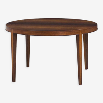 Table basse ronde en palissandre Haslev Møbelsnedkeri par Severin Hansen