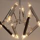 Geometrical chrome chandelier by Boulanger