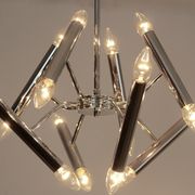 Geometrical chrome chandelier by Boulanger