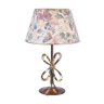 Lampe de table fleur à nœud en laiton