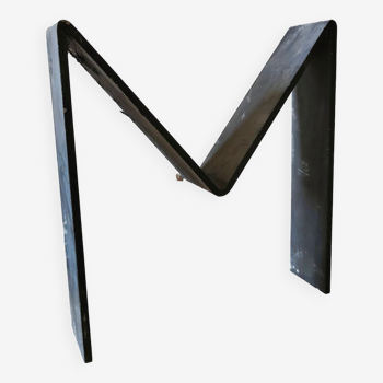 Vintage metal letter M