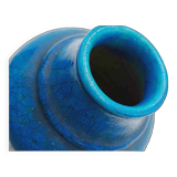 Blue ceramic vase by Edmond Lachenal