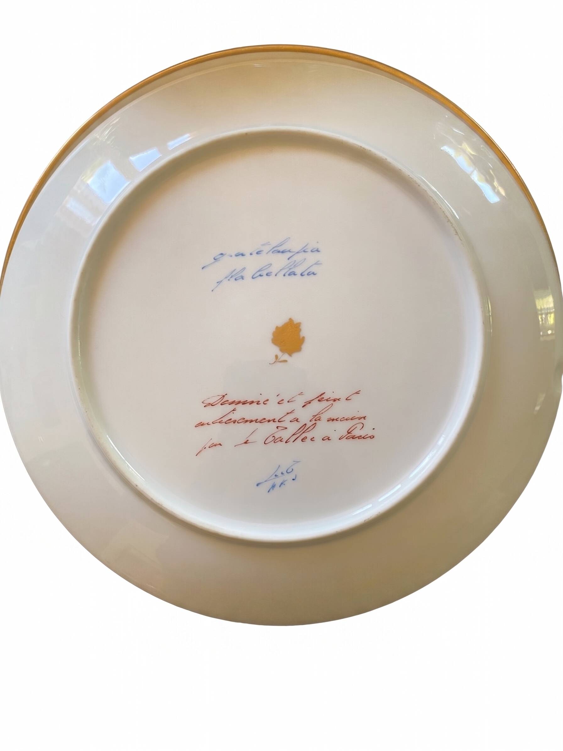 Service de table "Grand Large" Le Tallec Paris – Porcelaine peinte main