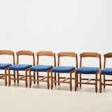 Guillerme & Chambron Set of 6 'Veronique' Dining Chairs for Votre Maison