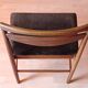 4 chaises Mcintosh teck et tissus velours vintage 1960