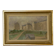 Original Swedish oil painting on canvas "Silent Houses" – vintage and framed