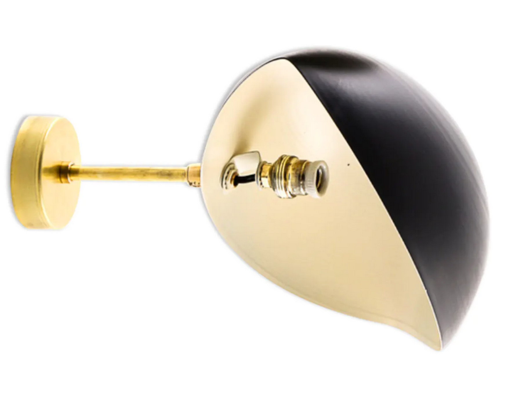 Pair of Italian black shell appliques