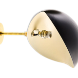 Pair of Italian black shell appliques