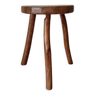 1950s brutalist tripod stool