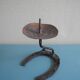antique horseshoe candlestick brutalist candle holder horseshoe candlestick