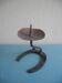 antique horseshoe candlestick brutalist candle holder horseshoe candlestick