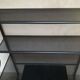 Desk shelves metal black vintage 80s
