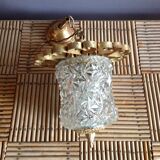 Glass and brass hanging