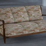 Svante Skogh, freestanding canapé in floral fabric, modern Swedish, 1940s