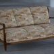 Svante Skogh, freestanding canapé in floral fabric, modern Swedish, 1940s