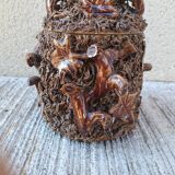 BOSSOT in Ciry-le-Noble (71) Stoneware tobacco pot with naturalist decoration