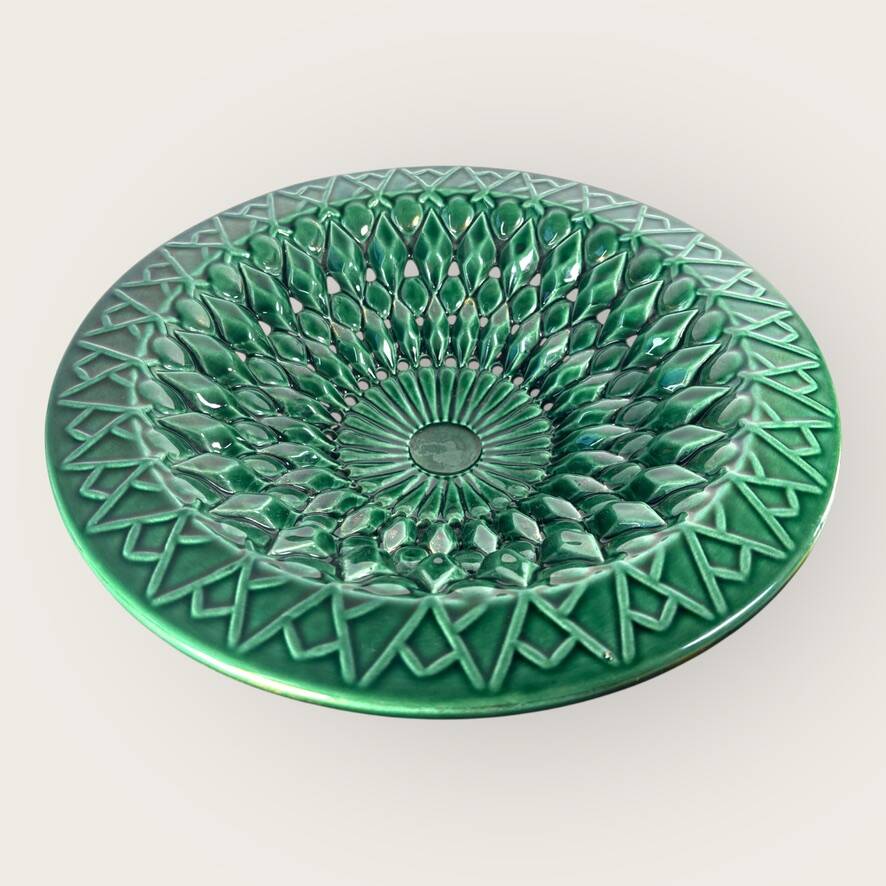 Vintage openwork ceramic cup signed 1950 XL