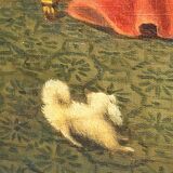 Tableau à l'huile ancien signé – Cardinaux dans un cadre luxueux, XIXe siècle