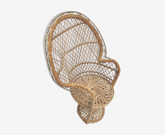 Fauteuil Emmanuelle rotin pour poupée