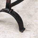 Paire de chenets en fer forgé; 17ème siècle