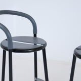 Pair of Fritz Hansen stools by Niels Gammelgaard with Lars Mathiesen 1987