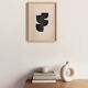 Abstract painting on paper signed eawy