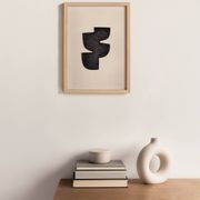 Abstract painting on paper signed eawy