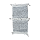 Berber carpet Zanafi - 100% black and white wool - 115 cm x 60 cm