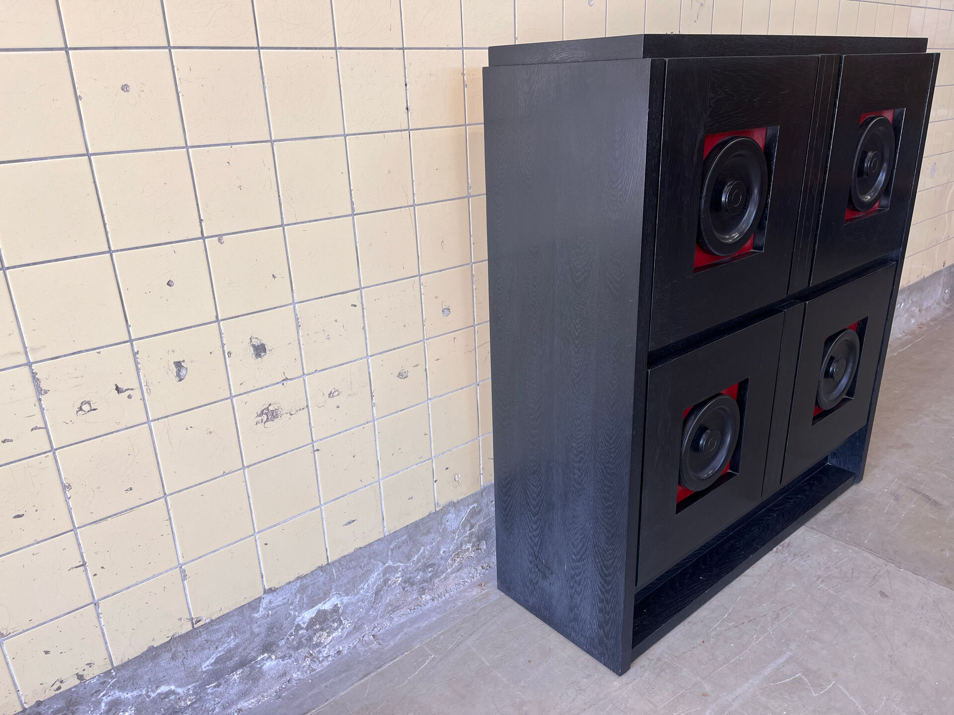 Vintage brutalist cabinet