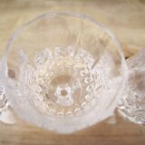 Set of 4 Cristal d'Arques Longchamp stemmed liqueur glasses
