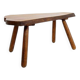 Vintage Brutalist coffee table / Side table in solid wood - 1960s