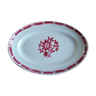 Plat oval en faience rouge modèle Thibault de chez Orchies Moulin des loups