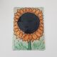 Sunflower enamel plaque