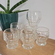 Set of 6 small 1930s glasses