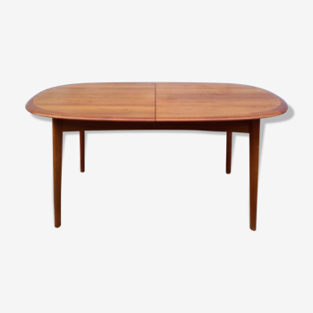 Scandinavian vintage teak extendable table