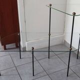 1950s glass display shelves