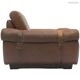 Fauteuil club Brazil style, cuir pleine fleur patiné
