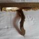 2 small golden wall shelves