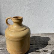 Antique glazed terracotta jug vase